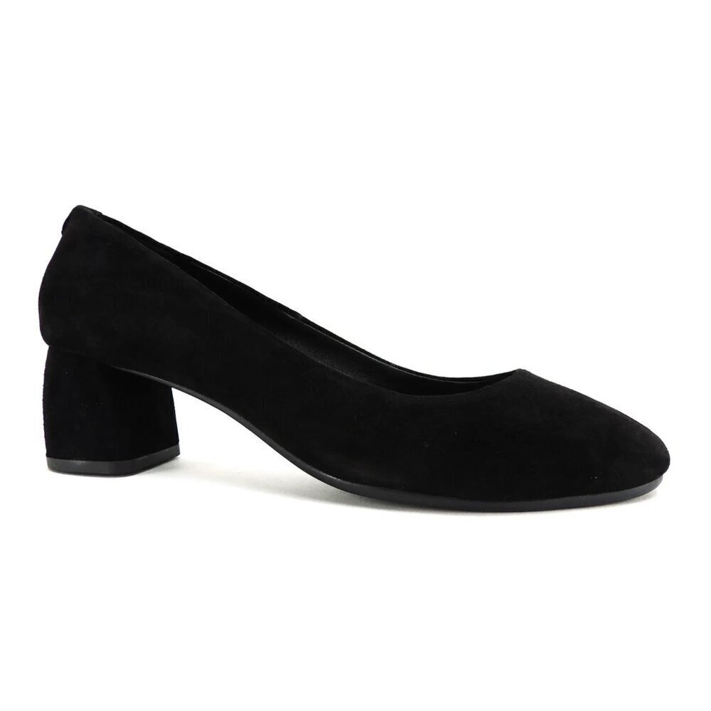 KATE SPADE Beverly Pump Suede Block Heel Black